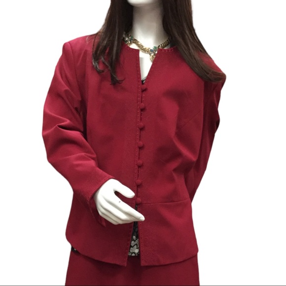 EMILY Gorgeous 2 Pieces Skirt & Matching Jacket Embellished Trim Skirt Size 22W - Picture 2 of 13